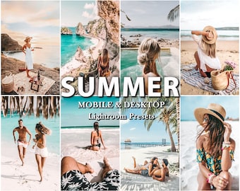 14 ZOMER LIGHTROOM Presets, Reispresets, vakantiepresets, mobiel neutraal filter, MOBIEL preset, blogger, Desktop Preset, Instagram