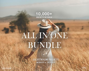 10,000+ MEGA Lightroom Preset Bundle, Mobile Presets, Vintage Photo Filters for Instagram, Cinematic Presets for Influencers, Desktop Preset