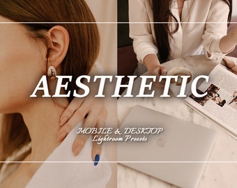 24 AESTHETIC Presets, Lightroom Presets, Retro Vintage Presets, Creamy Presets, Elegant Presets, Mobile Presets Desktop Warm Brown Presets