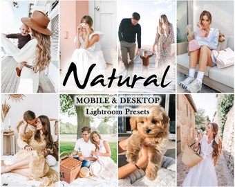 15 Lightroom Presets, Natural Presets, Mobile & Desktop Presets, Blogger Mobile Preset, Clean Influencer, No Filter preset, Bright Instagram
