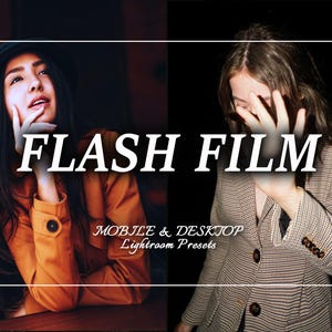 52 Flash Presets, Flash FILM Presets, Lightroom Preset Bundle, Analog Retro Presets, 35mm Presets Vintage, Classic Disposable Camera Preset