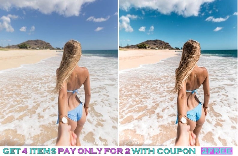 16 Lightroom Presets Mobile Presets, Instagram Presets, desktop Presets, lightroom mobile preset Magic Vacation Summer Filter imagem 3