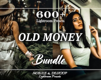 600+ Aesthetic Presets Bundle, LIGHTROOM Presets, Mobile Presets, Dark Moody Presets, Old Vintage Preset, Film Presets, Old Money Presets