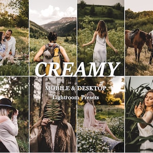 Cremige Outdoor-Presets, Mobile LIGHTROOM-Presets, Cottage-Preset, Grün-Preset, Wild-Preset, Natur-Wanderlust-Preset, Moody-Preset, Desktop
