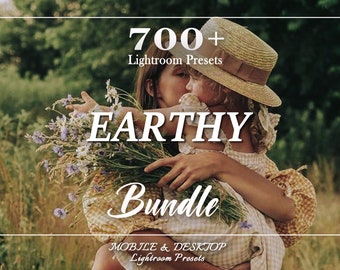 700 EARTHY Outdoor Lightroom Presets Bundle, Mobile Desktop Preset, lightroom mobile presets, Moody Nature Preset, mobile lightroom Presets