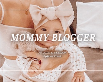 15 Mommy Blogger Lightroom Presets, Airy Presets, Mom Blogger Presets, Mobile Lightroom Preset, Boho Desktop Presets, Warm Cozy Filters