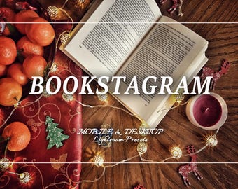 46 BOOKSTAGRAM Presets, Book Presets, Mobile Preset, Lightroom Preset Bundle for Instagram, Warm Academia, Books, Editorial Aesthetic Filter