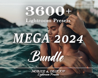 3600 MEGA Lightroom Presets Bundle, Frühling Sommer Reise-Presets, ästhetische natürliche Mobile und Desktop Influencer Presets, Natur im Freien