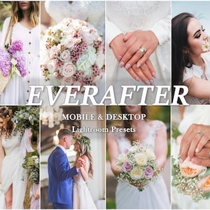 22 Bright WEDDING Presets, Wedding Lightroom Presets, Mobile Lightroom Presets, Bright Wedding Presets, Couple Preset, Light airy Preset