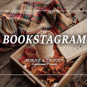 46 BOOKSTAGRAM Presets, Book Presets, Mobile Preset, Lightroom Preset Bundle for Instagram, Warm Academia, Books, Editorial Aesthetic Filter