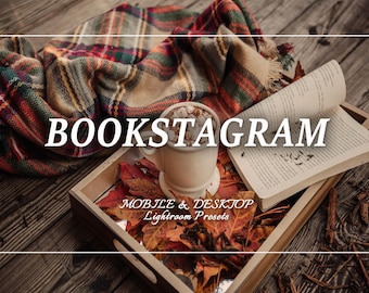 46 BOOKSTAGRAM Presets, Book Presets, Mobile Preset, Lightroom Preset Bundle for Instagram, Warm Academia, Books, Editorial Aesthetic Filter