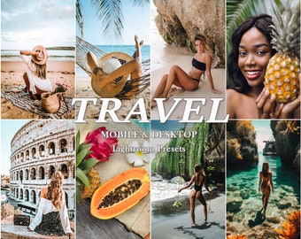 16 LIGHTROOM Presets, Travel Blogger Presets, Spring Mobile Desktop Presets, Vibrant Filters for Travelers, Summer Presets for Vacation