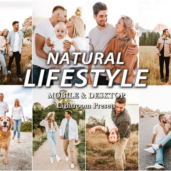 14 LIGHTROOM Presets, Natural Lifestyle Presets, Mobile Desktop Presets, Blogger Preset, Bright Clean Filter, Influencer white filter