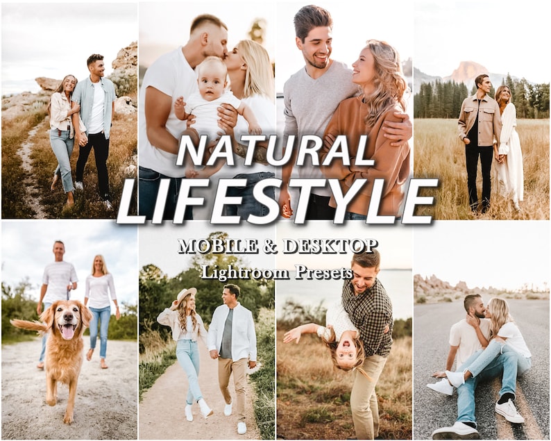 14 LIGHTROOM Presets, Natural Lifestyle Presets, Mobile Desktop Presets, Blogger Preset, Bright Clean Filter, Influencer white filter image 1