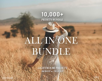 Bundel met 10.000 Lightroom-presets: mobiele en desktopfotofilters (XMP, DNG, LR-template) (digitale download)