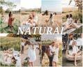 44 Natural LIGHTROOM Presets, Outdoor Presets, Creamy Preset, Bohemian Preset, Warm Light Preset, Mobile Preset, Bright Airy Desktop Presets