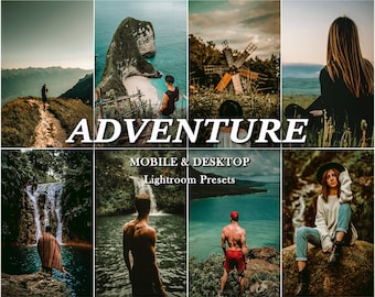 Adventure Lightroom Presets: Nature, Travel, Landscape (Desktop & Mobile)