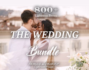 600 HOCHZEITS-Presets, Lightroom-Preset-Bundle, mobile Desktop-Lightroom-Presets, helle, elegante Hochzeits-Presets, Paar-Liebes-Preset-Braut