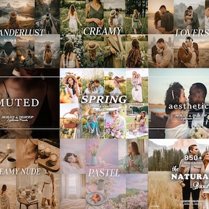 10,000+ MEGA Lightroom Preset Bundle, Spring and Summer Mobile Presets, Natural Creamy Preset, Boho Photo Instagram Filter, Desktop Preset image 14