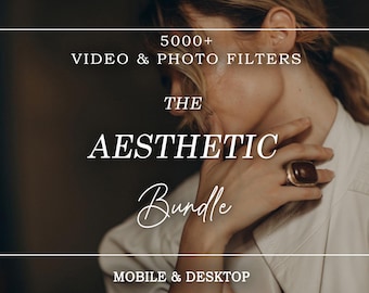 300+ AESTHETIC LUTs Video Filters Bundle + Presets, Film LUTS video Presets, Video Color Grading, Premiere Pro Video Editing