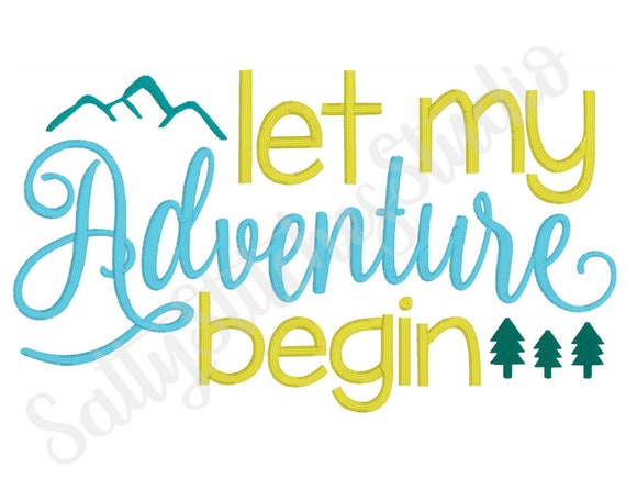 My Adventure Book Embroidery design - Machine Embroidery designs and SVG  files