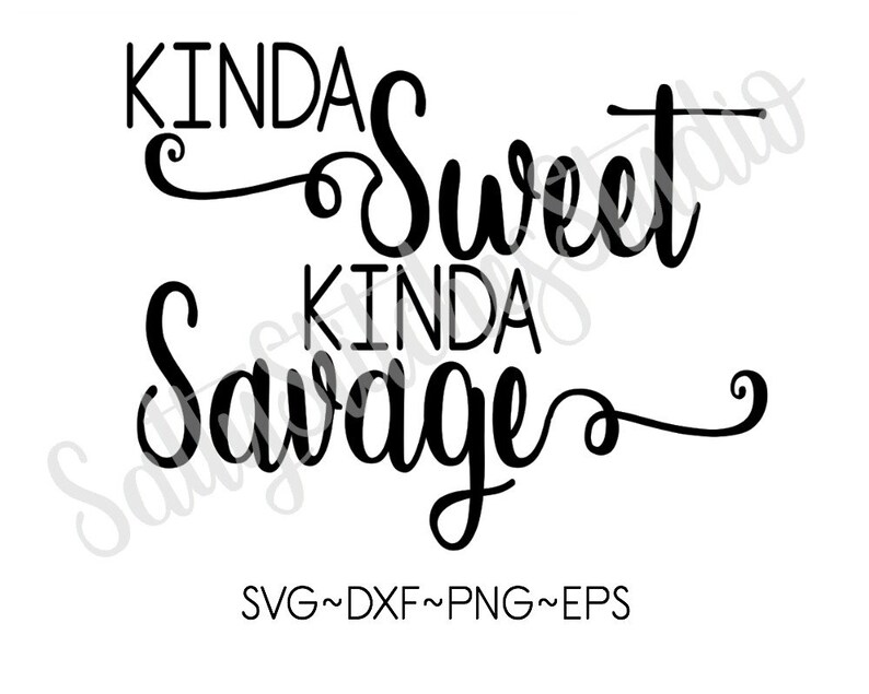 Download INSTANT DOWNLOAD Sassy Salty saying Kinda Sweet Kinda | Etsy