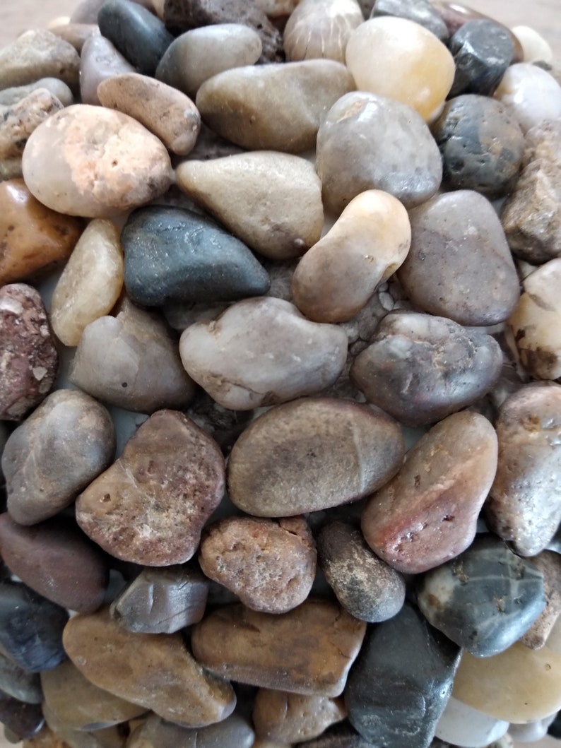 Natural stones sphere small decorative river stones ball Etsy