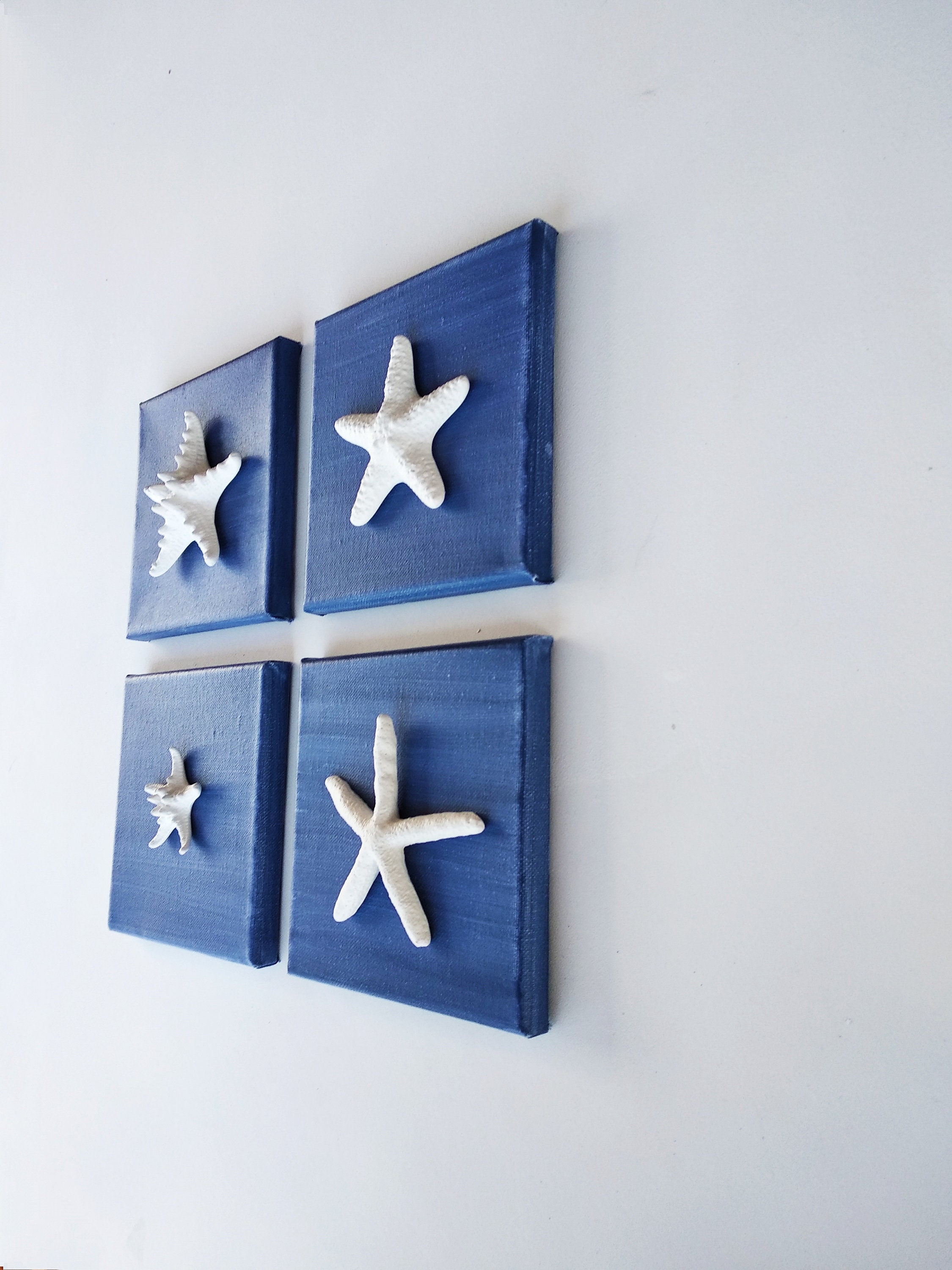 20 tovaglioli stelle marine e conchiglie su sfondo blu come decorazione da tavolo per lestate 33 x 33 cm 