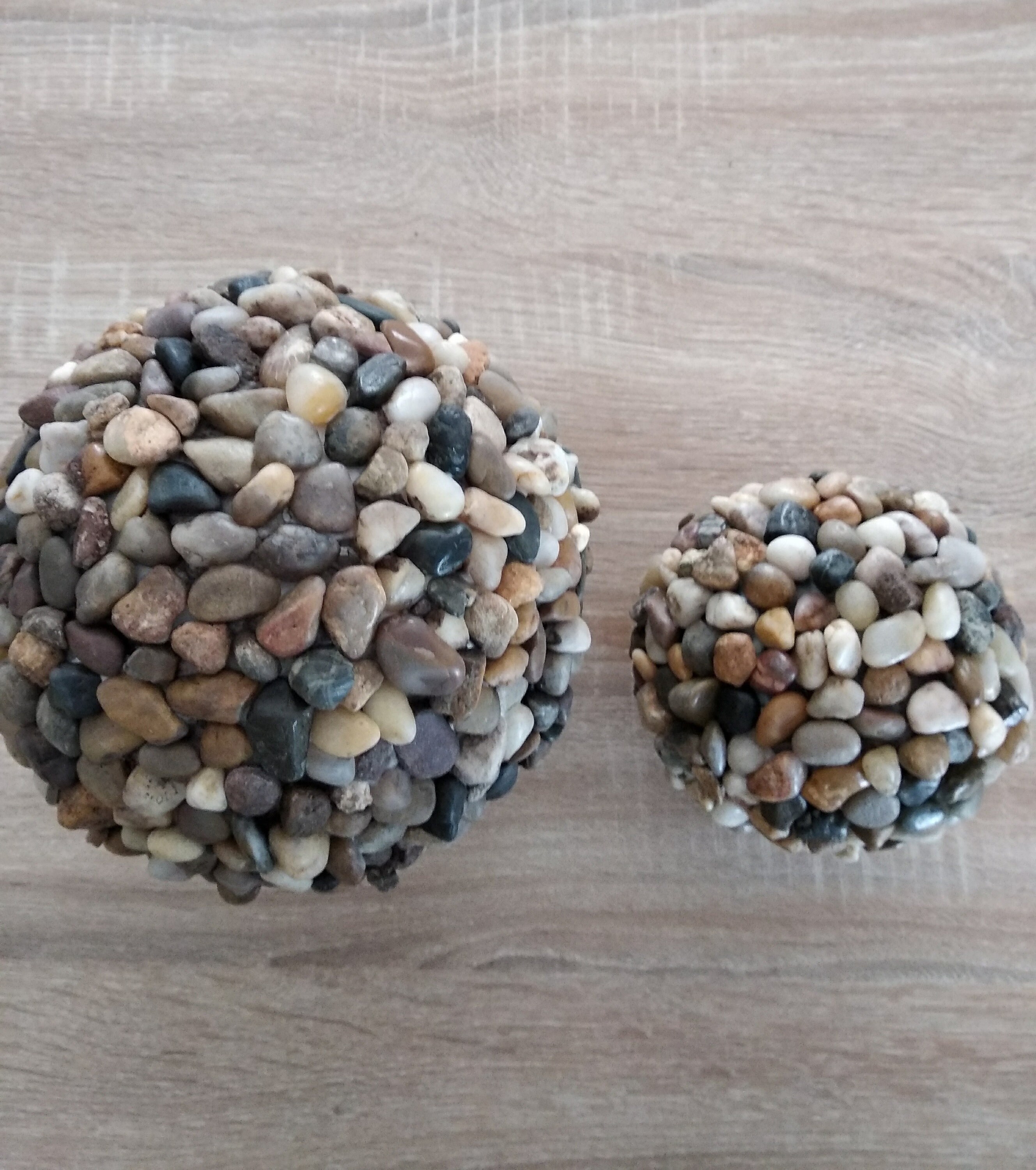 Kleine dekorative Kugel von Flusssteinen Naturstein Kugel | Etsy