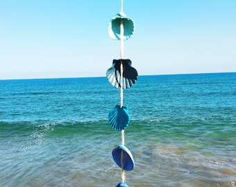 Insegna Personalizzata Con Conchiglie E Stella Marina – Targa Benvenuti Stile Spiaggia Per Parete – Decorazione Casa Al Mare, Vintage