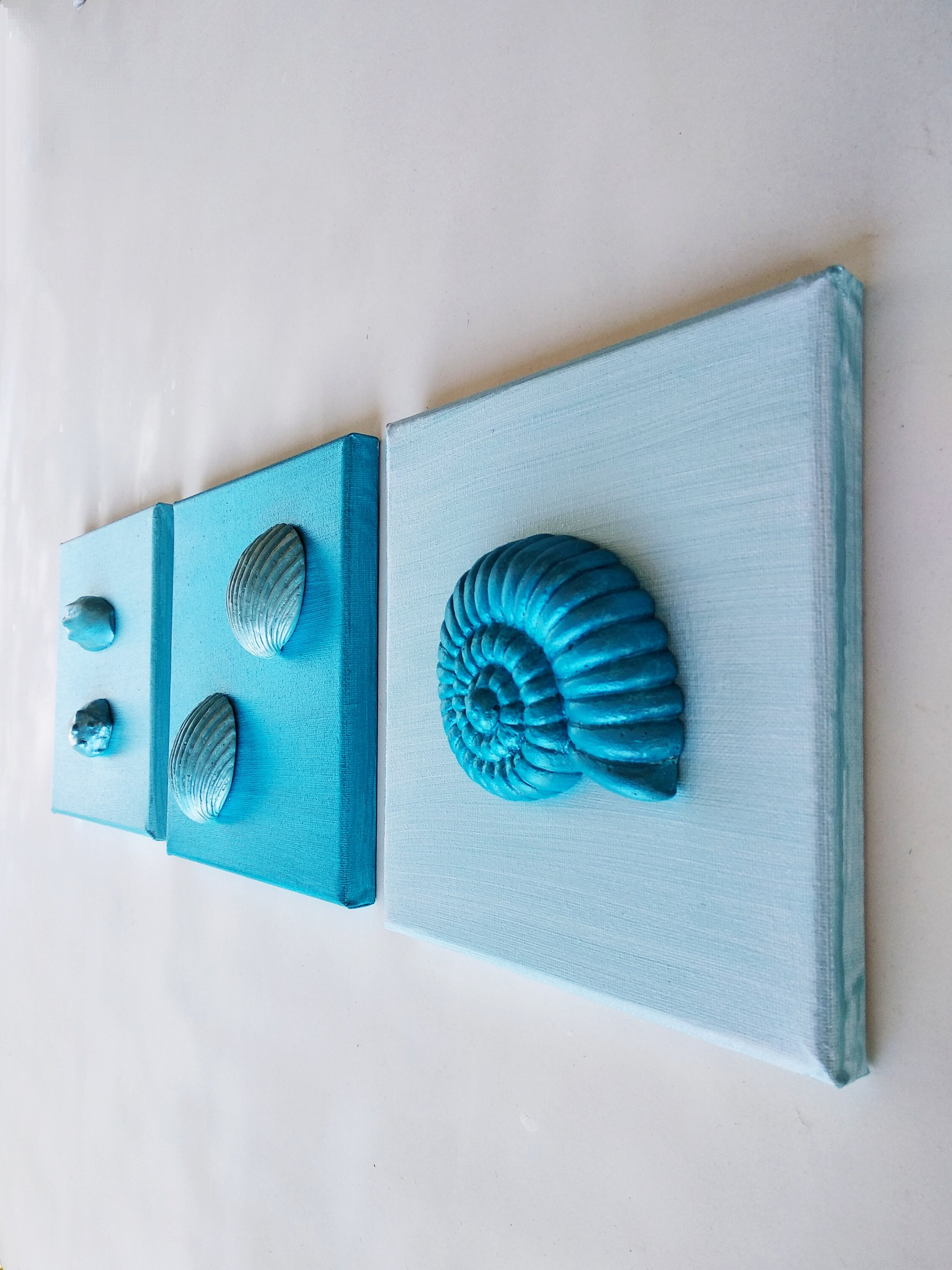 Blue nautical pictures set of 3 navy blue marine beach wall Etsy