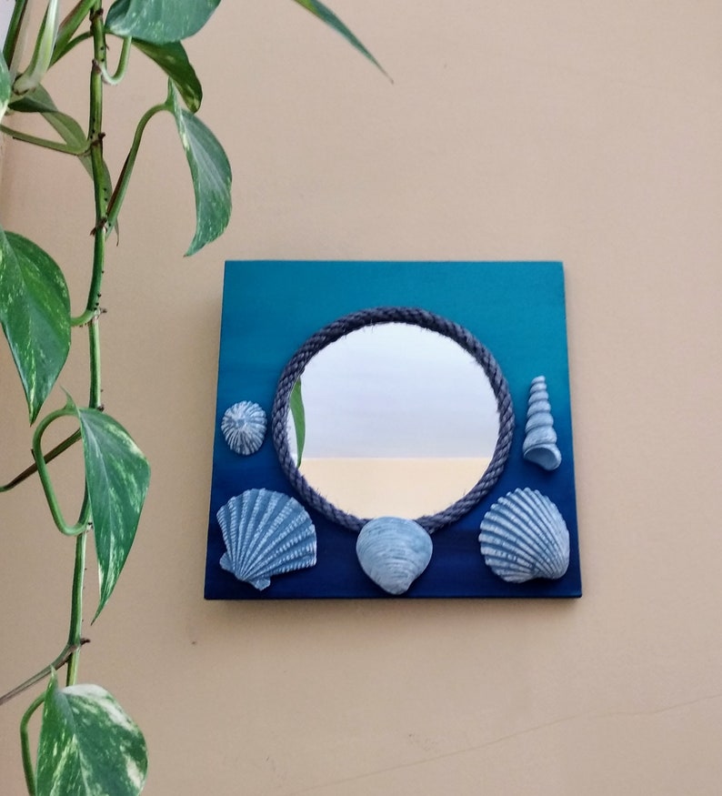 Espejo decorativo náutico color mar decoración de pared | Etsy