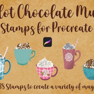 Hot Chocolate Mug Stamps For Procreate