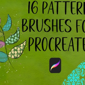 16 Pattern Brushes for Procreate