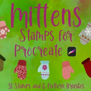 Mittens Stamp Set for Procreate