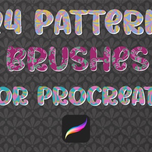 24 Pattern Brushes for Procreate