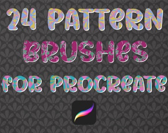 24 pinceaux à motifs pour procréer