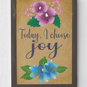 Today, I Choose Joy Positive Message Download