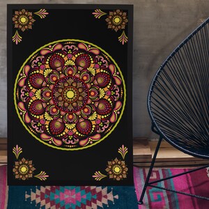 Sunny Days Mandala Digital Poster