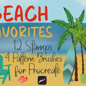 Znaczki plażowe dla Procreate