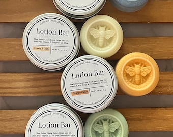 Shea & Cocoa Butter Lotion Bar: Milk and Honey Scent