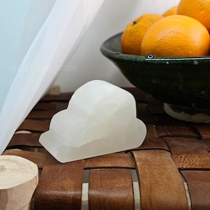 Selenite Cloud Plate 10 cm | Selenite Crystals Holder Flat | Selenite Bracelets Cleansing | Crystals Cloud | Crystals Lover Gift | Home Gift