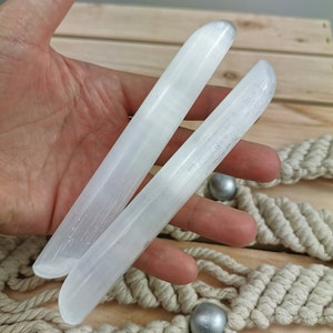 Selenite Wand Special 15 cm | Crystals Charging Wand | Polished | Meditation Crystal Wand | Crystals Lover Gift | Meditation Gift Idea