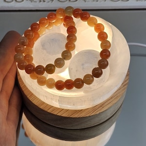 Selenite Crystal Lamp For Bracelet Energy Clearing and Healing Crystals Sphere Crystals Lover Gift Meditation Gift Idea Stone Lamp 画像 5