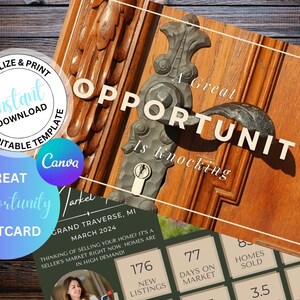 Real Estate Postcard, Real Estate Agent Farming Postcard, Summer Selling Template, Real Estate Templates, Farming Postcards, Market Update