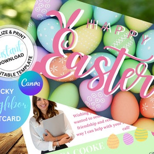 Real Estate Postcard, Real Estate Agent Farming Postcard, Spring Selling Template, Real Estate Templates, Summer Postcards, Holiday Postcard