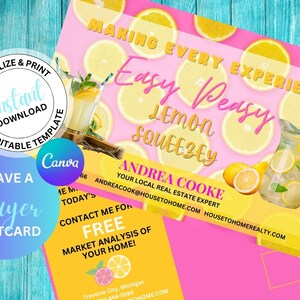 Real Estate Postcard, Real Estate Agent Farming Postcard, Summer Selling Template, Real Estate Templates, Summer Postcards, Summer Checklist