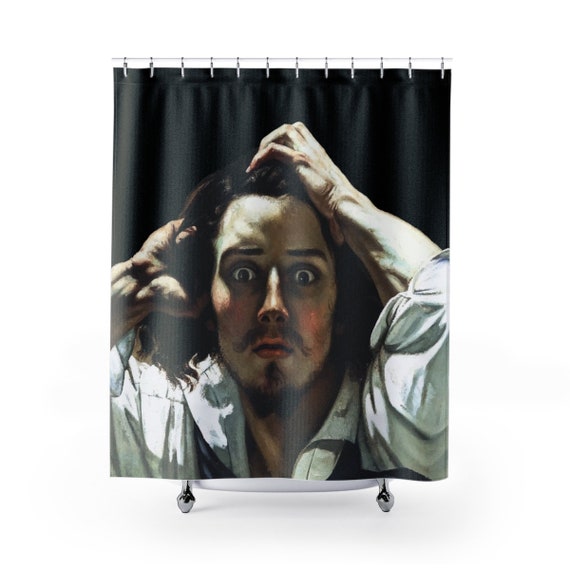 WTF Is Going On?, Shower Curtain, Vintage Painting, Gustave Courbet, 1845