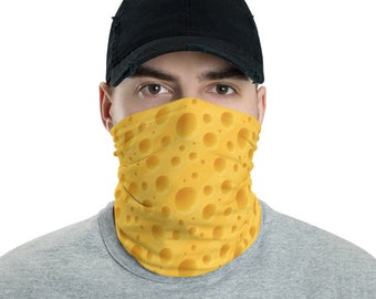 Cheese Neck Gaiter, Green Bay Packers Fan, Great Gift For Your Favorite Cheesehead, Headband, Bandana