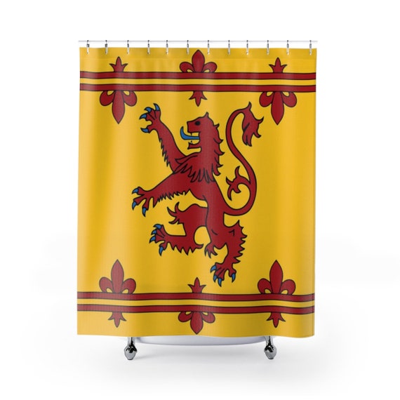 Lion Rampant Of Scotland, Shower Curtain, Royal Banner Of The Royal Arms Of Scotland, Scottish Pride